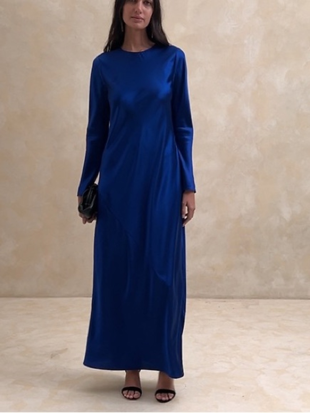 BNWOT banana republic blue silk Abigail dress